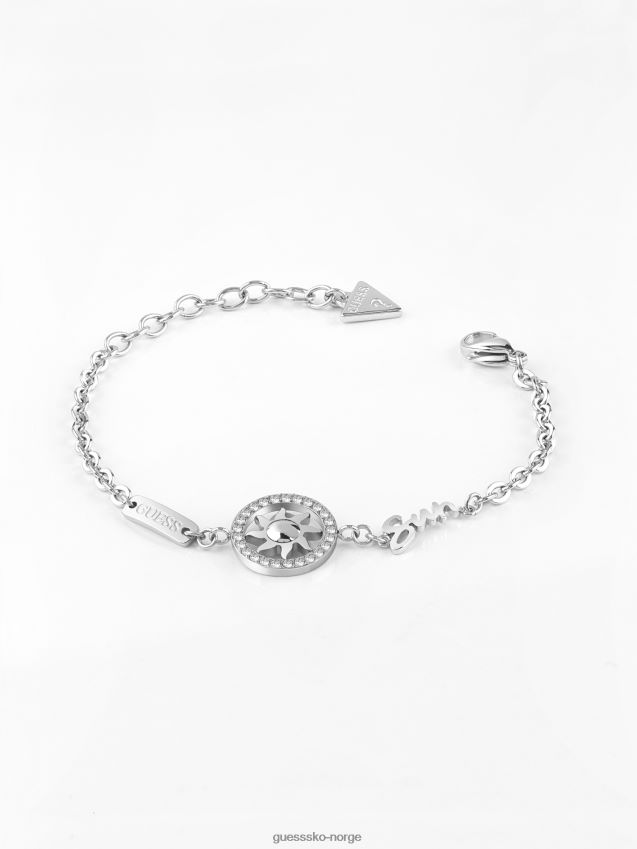 Guess jeg-trenger-my-space-sol-armbånd sølv sølv unisex F0LJ805898