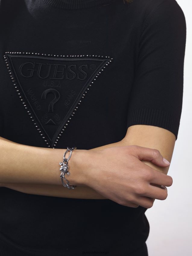 Guess love wire piggtråd detalj armbånd sølv sølv unisex F0LJ804098
