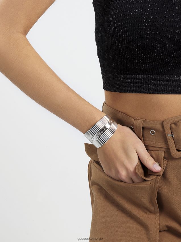 Guess plisse-armbånd-armbånd sølv sølv unisex F0LJ805758
