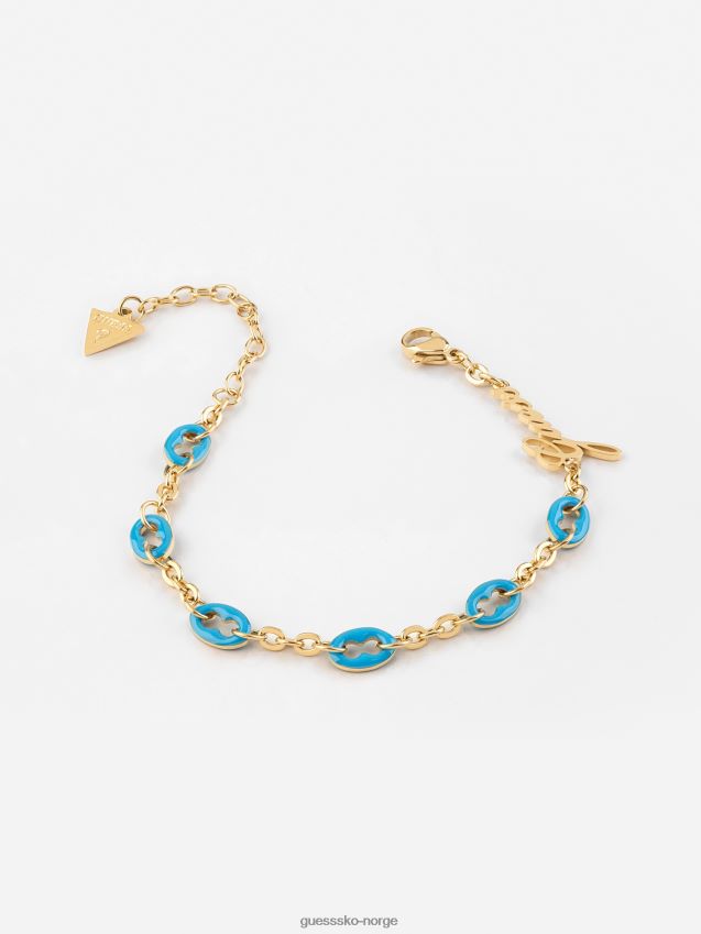 Guess poplinks armbånd lyseblått lyse blå unisex F0LJ806686