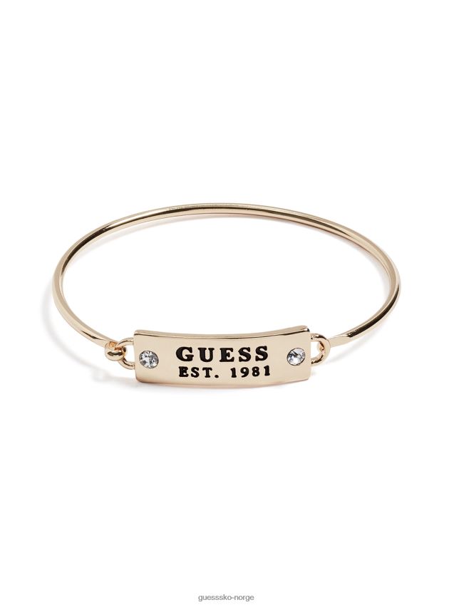 Guess rhinestone armring i gull i gulltone gull unisex F0LJ807823