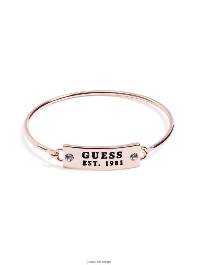 Guess rosa gull-tone logo rhinestone armring rose gull Rose gull unisex F0LJ807778