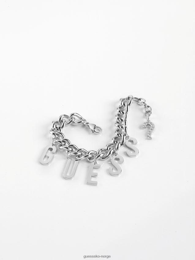 Guess sølv armbånd til los angeles sølv unisex F0LJ804107