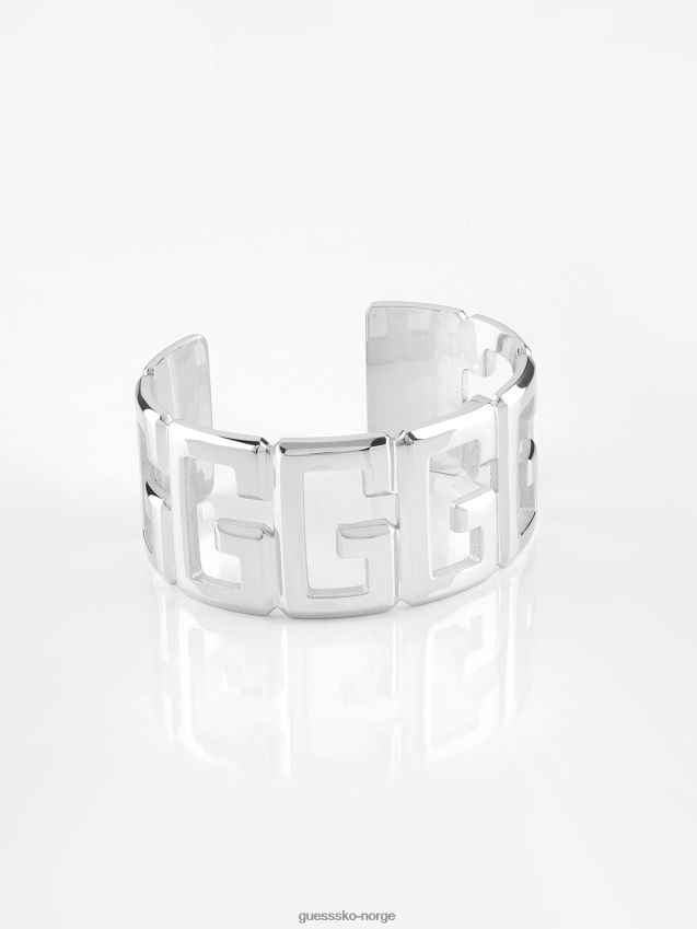 Guess sølv ikonisk-glam-bangle-armbånd sølv unisex F0LJ806745
