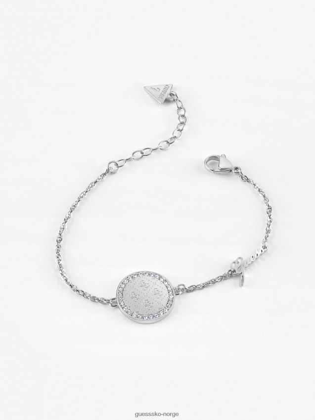 Guess sølv rund harmony' armbånd sølv unisex F0LJ804533