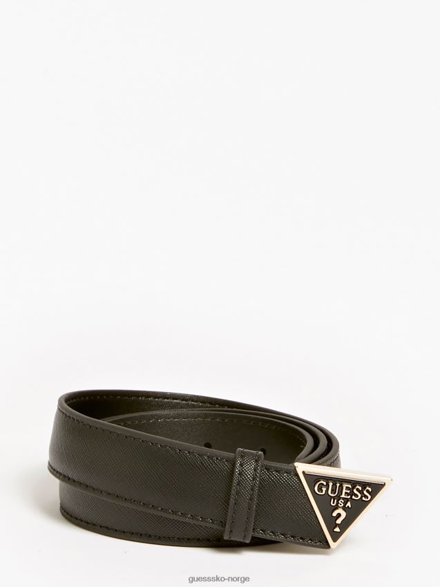 Guess alexie saffiano belte svart svart unisex F0LJ804357
