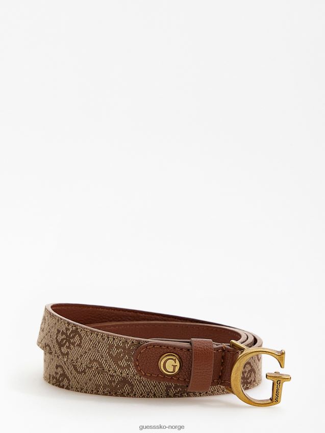 Guess brunt aviana 4g logobelte brun unisex F0LJ802848