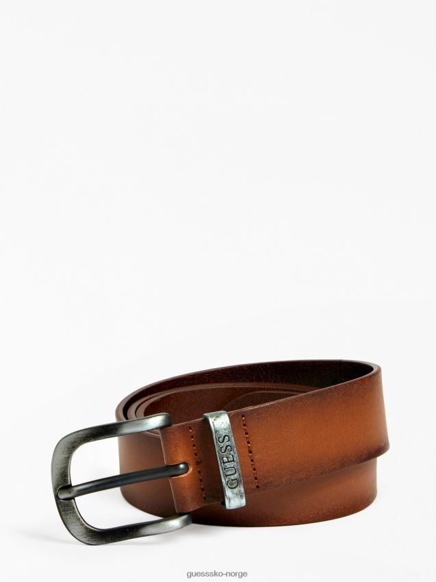 Guess brunt belte i ekte skinn brun unisex F0LJ80123
