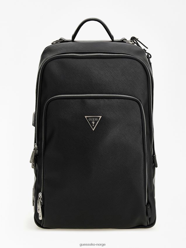 Guess certosa saffiano smart ryggsekk svart svart unisex F0LJ80996