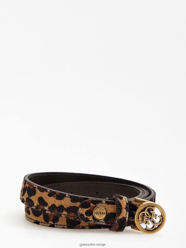 Guess ekte skinn abey belte animalier dyrere unisex F0LJ804258