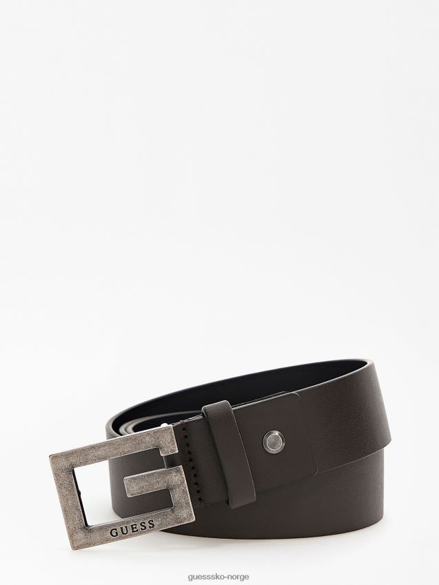 Guess ekte skinnbelte brunt brun unisex F0LJ801085