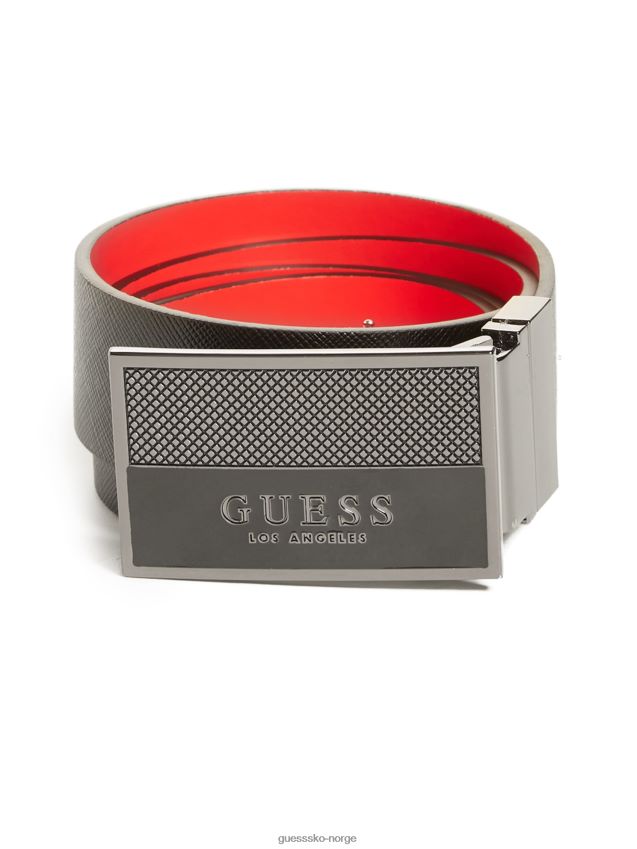Guess emalje logo plakett belte 603 rød 603 rød unisex F0LJ808823