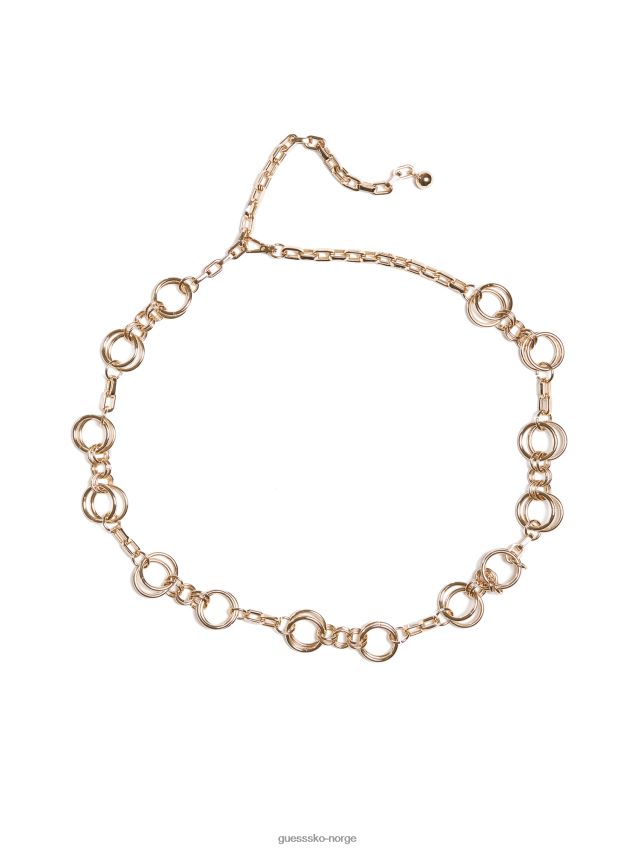 Guess glatt sølvgullfarget kjedebelte glatt sølv unisex F0LJ8010268