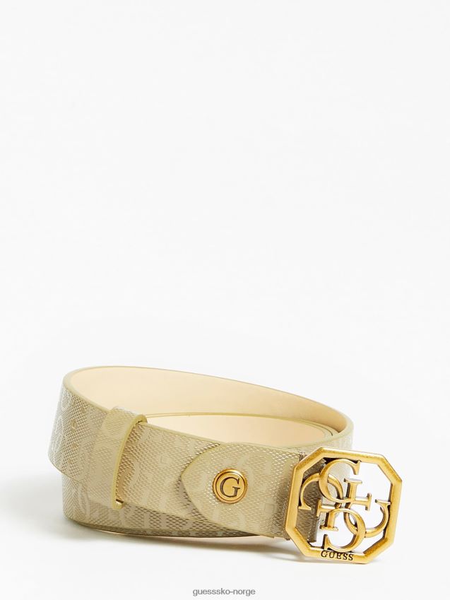 Guess grønt isidora g shine logobelte grønn unisex F0LJ804242