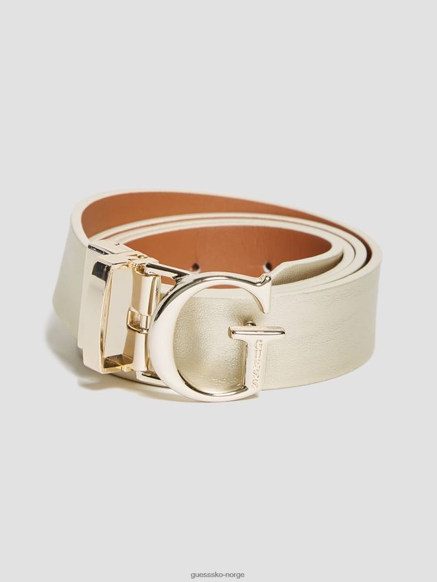 Guess gull/cognac vera g belte gull/konjakk unisex F0LJ8010053