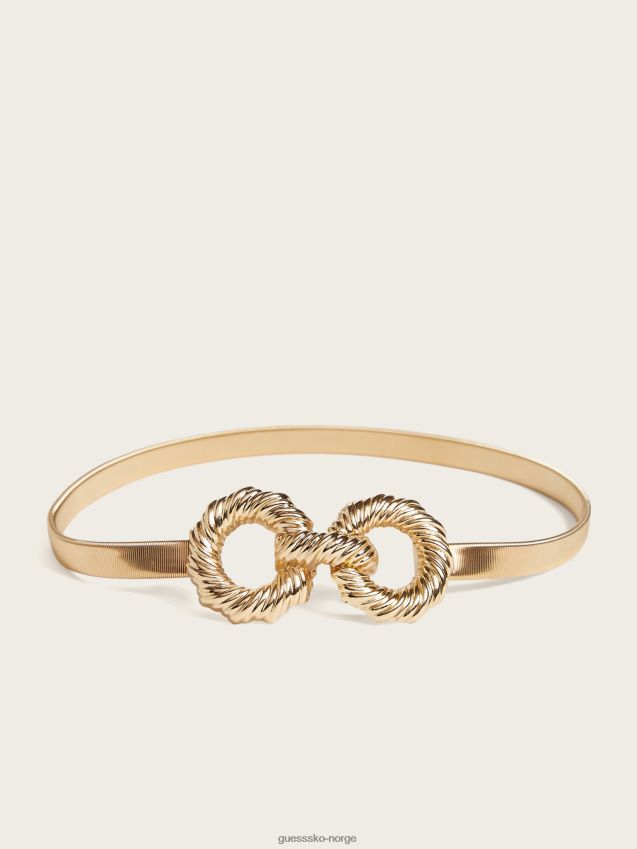 Guess gull gullfarget elastisk kjedebelte gull unisex F0LJ8010222