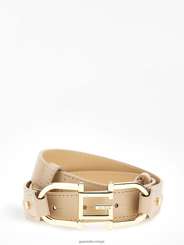 Guess krem alva logo festebelte krem unisex F0LJ804617