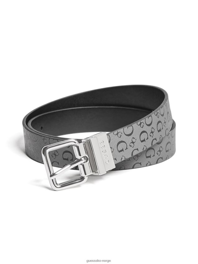 Guess logo reversibelt beltekull kull unisex F0LJ807693