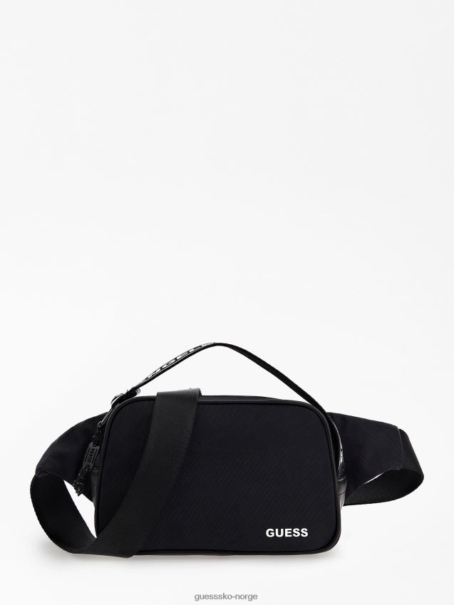 Guess logo skrift certosa tech belteveske svart svart unisex F0LJ801634