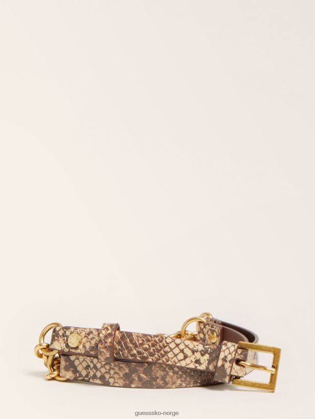 Guess marciano phyton print belte oransje oransje unisex F0LJ806086