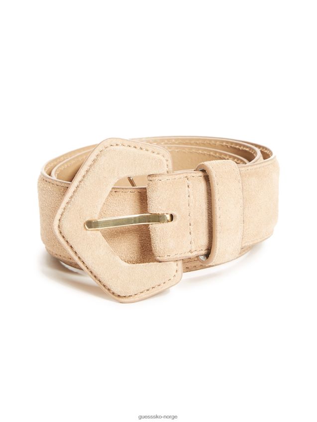 Guess midjebelte i brunt skinn tan unisex F0LJ8010219