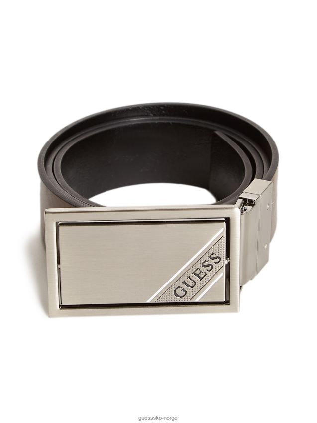 Guess mustang ultra blue wash 32'' vendbart matt belte i kunstskinn mustang ultrablå vask 32'' unisex F0LJ808766