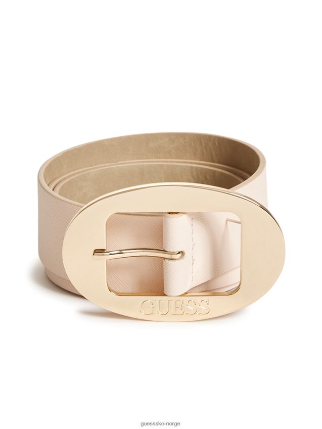 Guess oval spenne logobelte rosa rosa unisex F0LJ807799