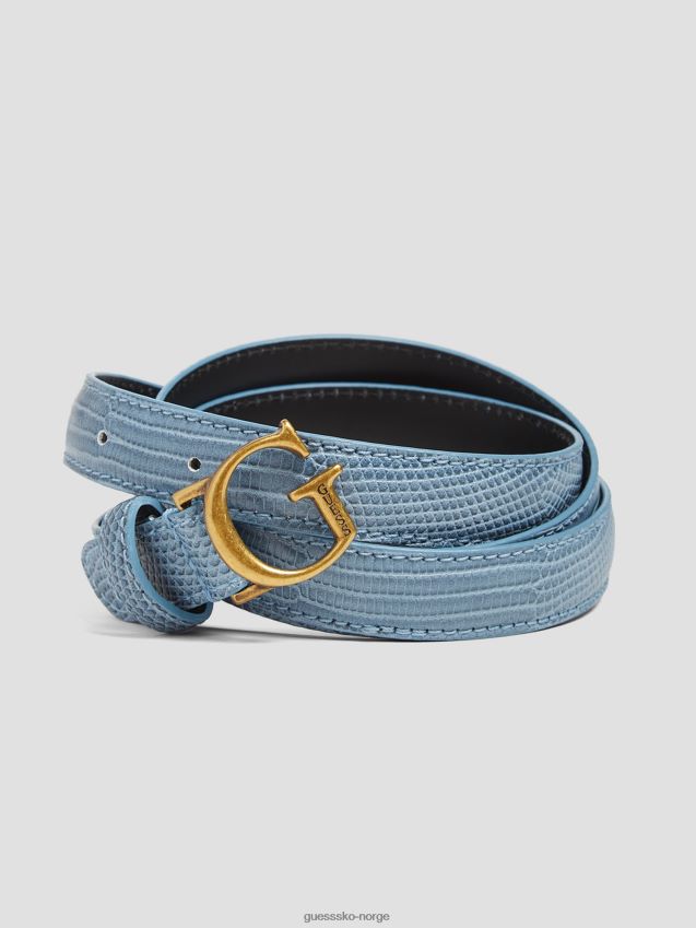 Guess skifer ginevra snakeskin skinny belte skifer unisex F0LJ8010047