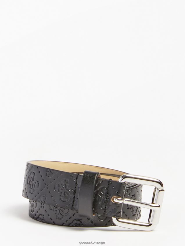 Guess svart all over 4g logotrykkbelte svart unisex F0LJ802411