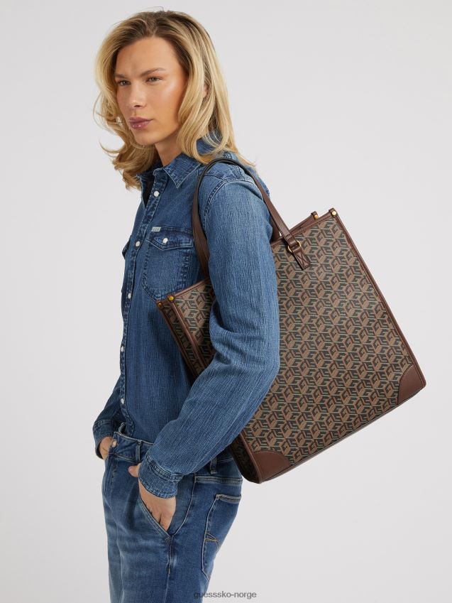 Guess svart ederlo g cube logo bag svart unisex F0LJ801698