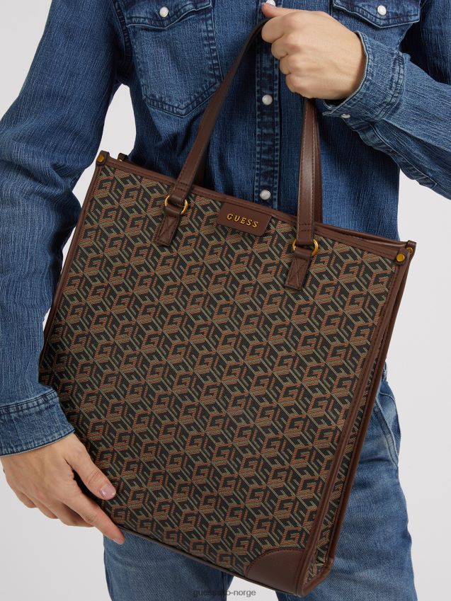 Guess svart ederlo g cube logo bag svart unisex F0LJ801698