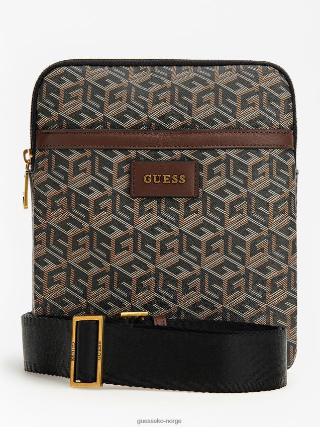 Guess svart ederlo g cube logo crossbody bag svart unisex F0LJ80690