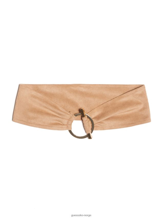 Guess veksle midjebelte brunfarge tan unisex F0LJ8010226