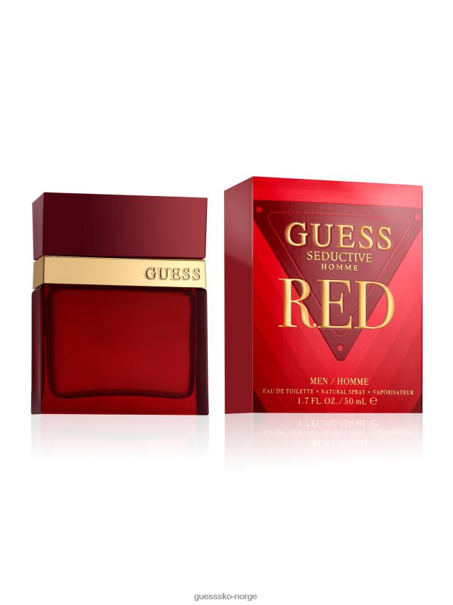 Guess rød forførende for menn - eau de toilette 50 ml hvit unisex F0LJ801623