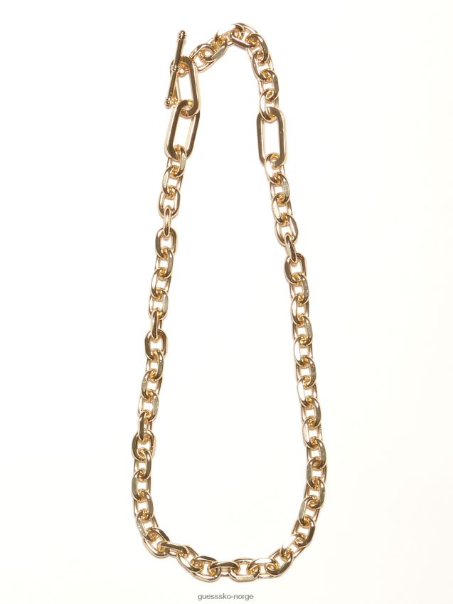 Guess 14k gullbelagt enkeltkjede vekslende kjede gull gull unisex F0LJ8010232