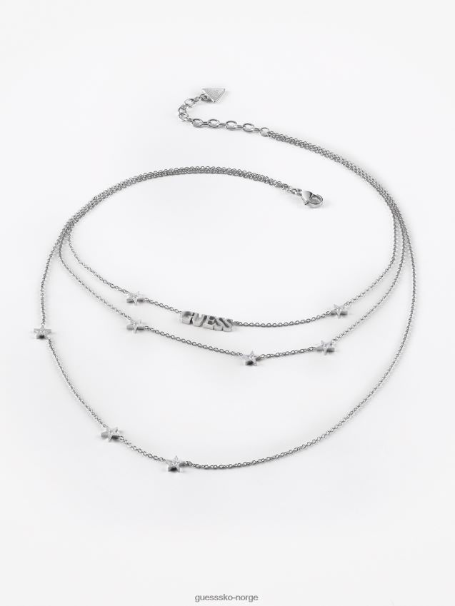 Guess en-stjerne-er-født-kjede sølv sølv unisex F0LJ804321