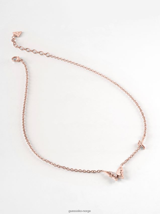 Guess fly-away-kjede i rosa gull Rose gull unisex F0LJ804278