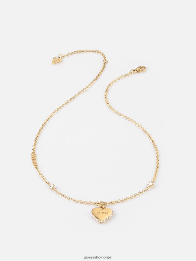 Guess forelsket-kjede multi gull multi gull unisex F0LJ804521