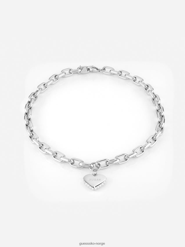 Guess forelsket-kjede sølv sølv unisex F0LJ804385