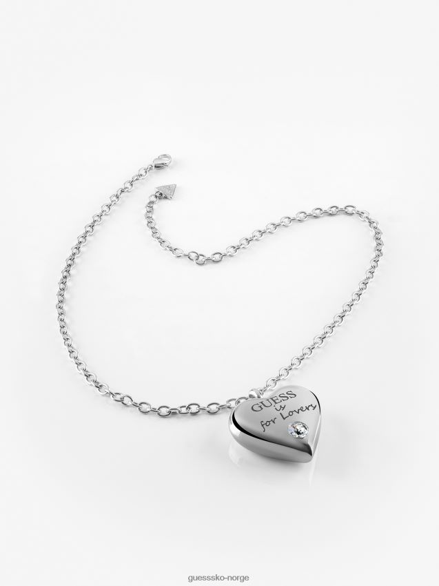 Guess gjett-er-for-elskere-kjede sølv sølv unisex F0LJ804255