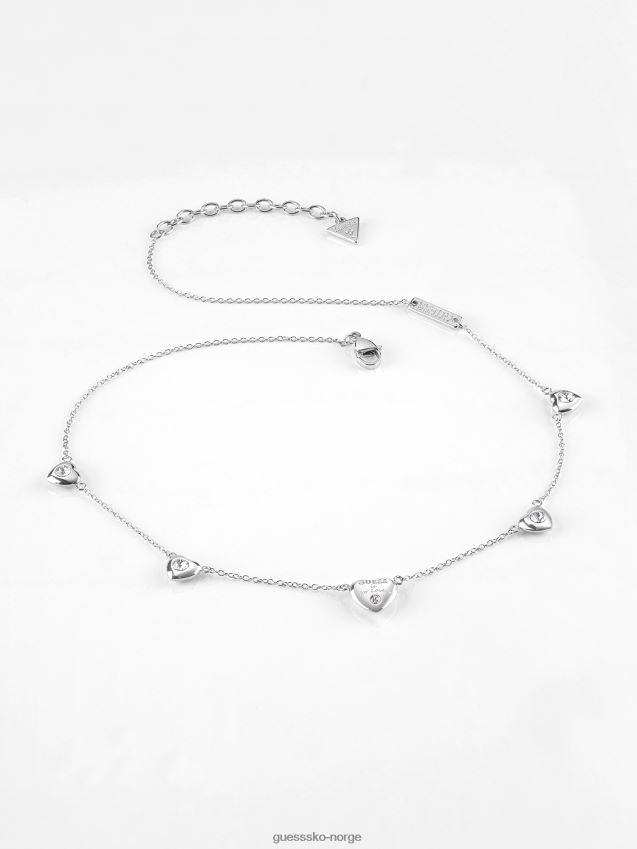 Guess gjett-er-for-elskere-kjede sølv unisex F0LJ804164