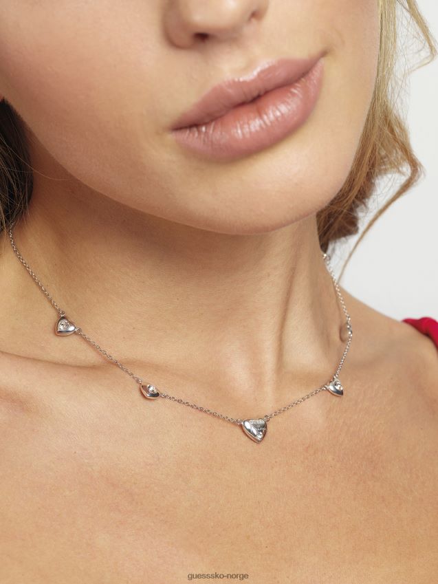 Guess gjett-er-for-elskere-kjede sølv unisex F0LJ804164