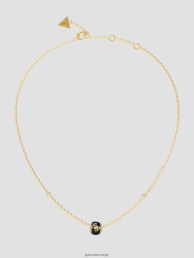 Guess gult gull/svart gull-tone quattro g perlekjede gult gull/svart unisex F0LJ8010156