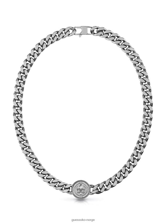 Guess kjede med sølv ridderblomst sølv unisex F0LJ801200