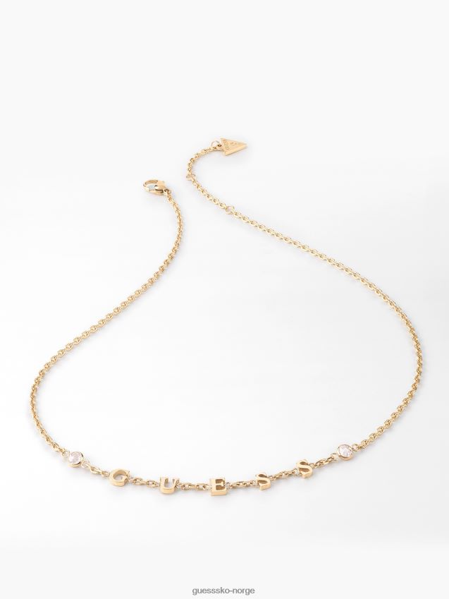 Guess krystall-harmoni-kjede multi gull multi gull unisex F0LJ804361