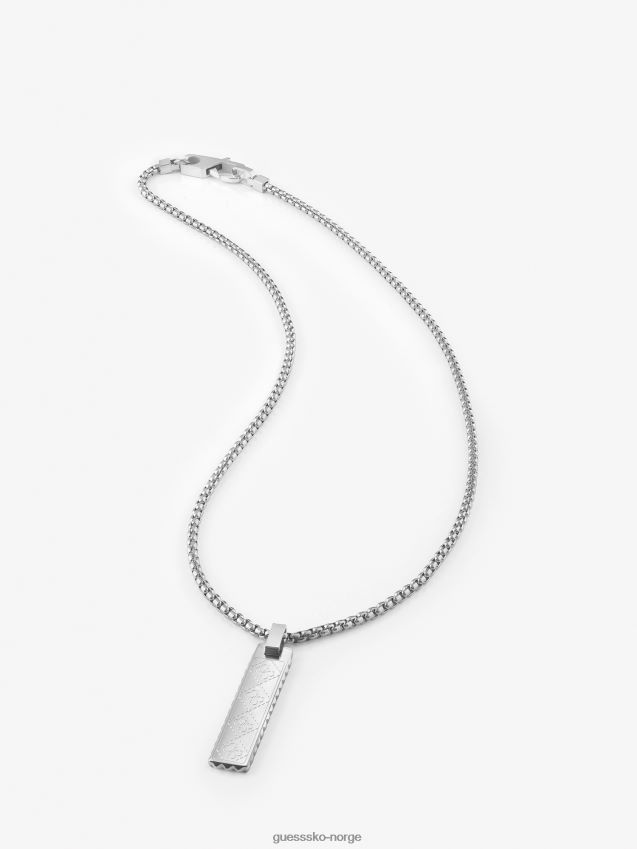 Guess logg inn-gjett-sølvkjede sølv unisex F0LJ801601