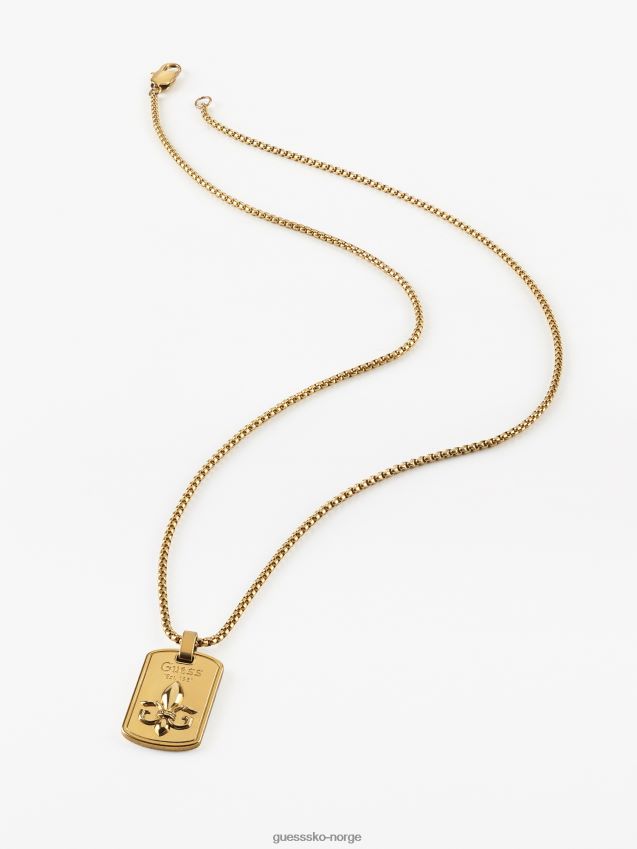 Guess ridder-blomst-kjede gull gull unisex F0LJ801067