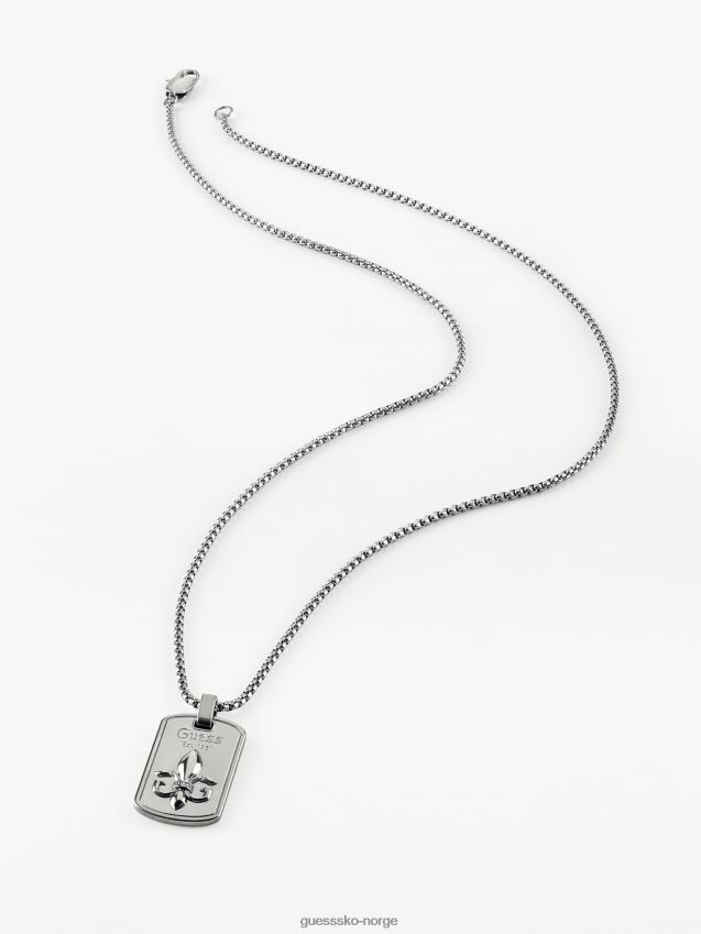 Guess ridder-blomst-kjede sølv sølv unisex F0LJ801052