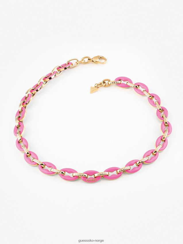 Guess rosa poplinks-kjede rosa unisex F0LJ805784