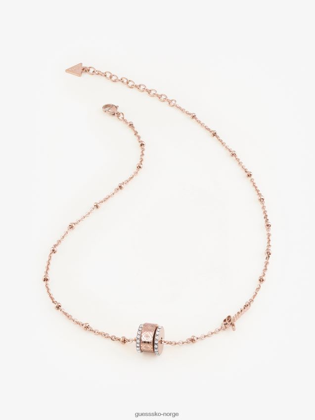 Guess round harmony' halskjede i rosa gull Rose gull unisex F0LJ804465